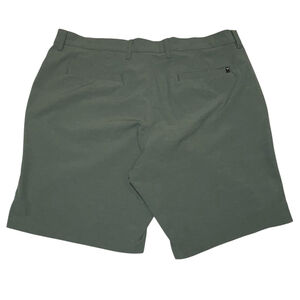 Callaway Golf Mens Micro Striped Flat Front Walking Shorts Sz 38 Duck Green VGUC